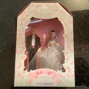 Hallmark 1997 Wedding Day Barbie and Ken Hallmark Ornament, new in box
